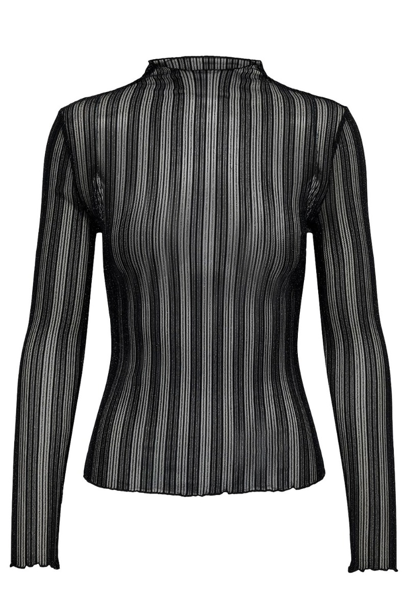 Jdy Vivy Ls Lurex Top - Elegant Bluse til Fester