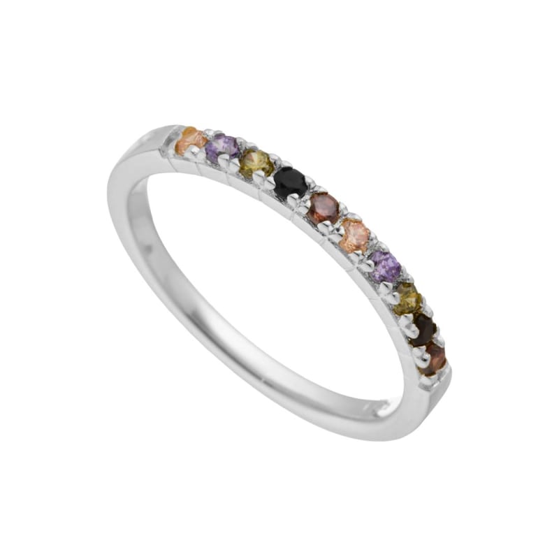 Elena Ring med Zirkonia i Sterling Sølv - Smykkesalg!
