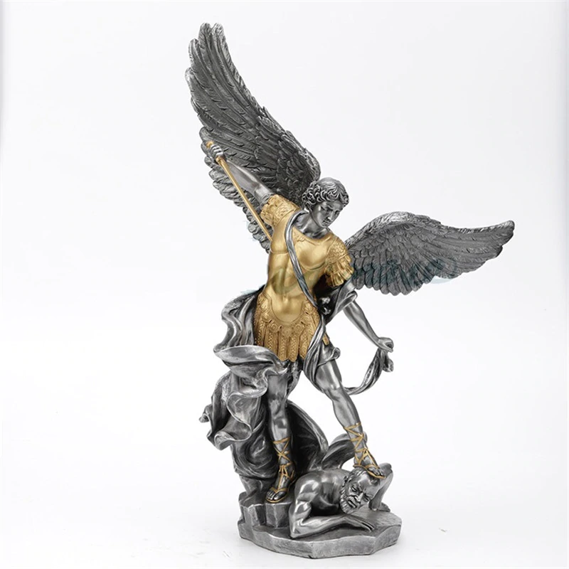Sankt Michael Statue og Skulptur - Unik Smykkeopbevaring