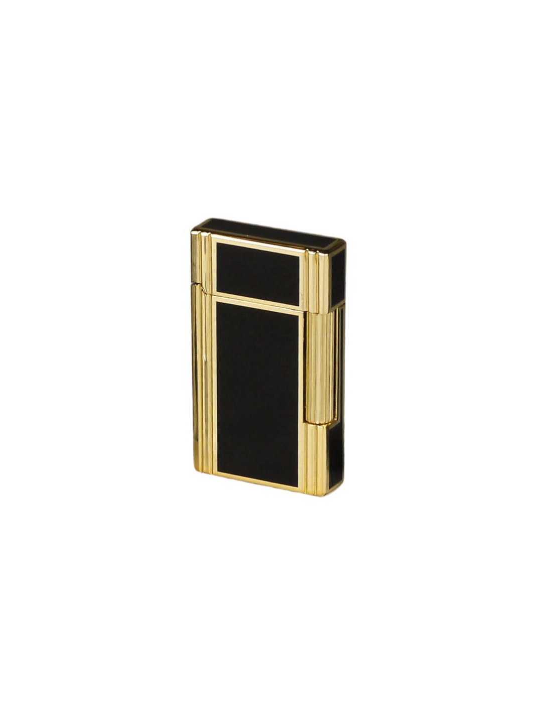 Sky Kvalitets Flintlighter i Sort og Guld - Stilfuld Design