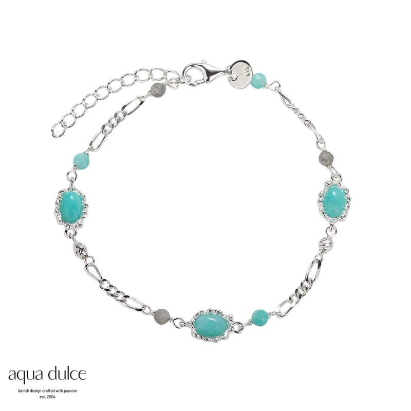 Amazonit Mila Armbånd i Sølv med Vedhæng