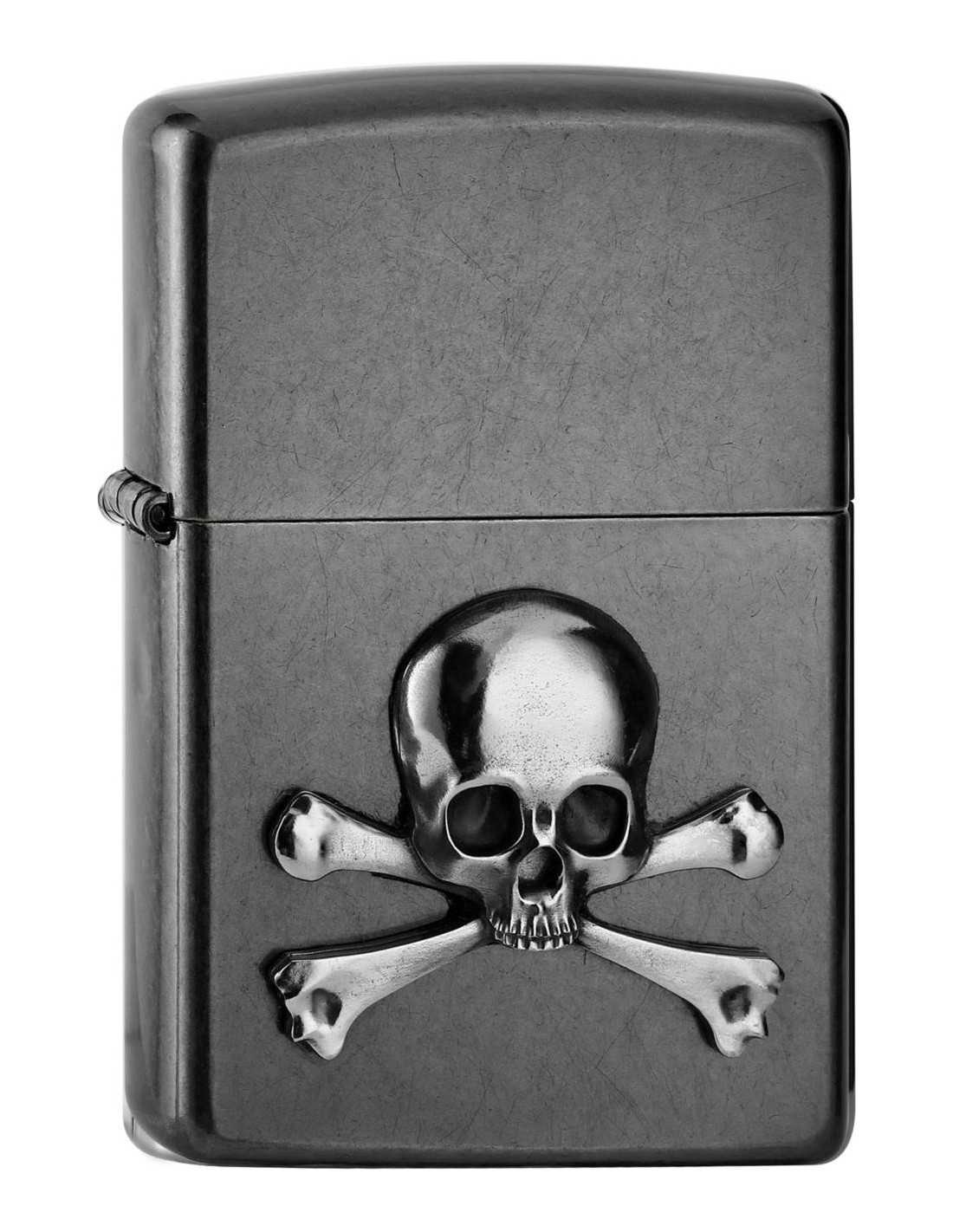 Zippo Lighter "Skull Bones" - Limited Edition med Etui