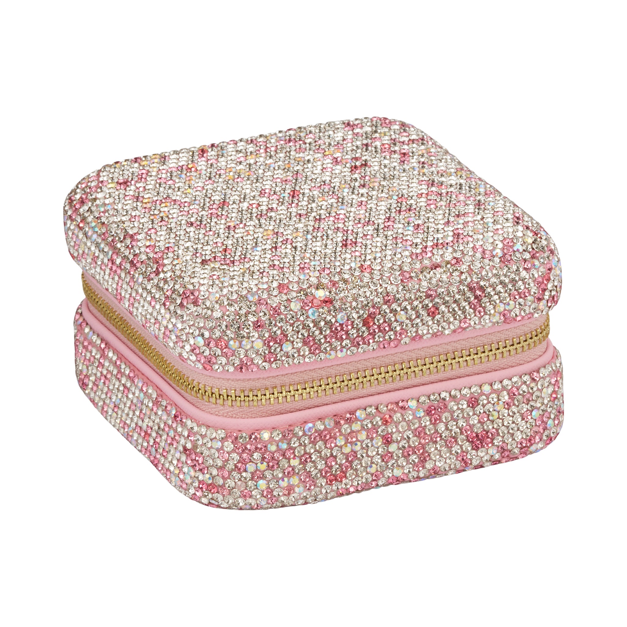 Annebrauner Pink Rhinestone Smykkeskrin til Smykker