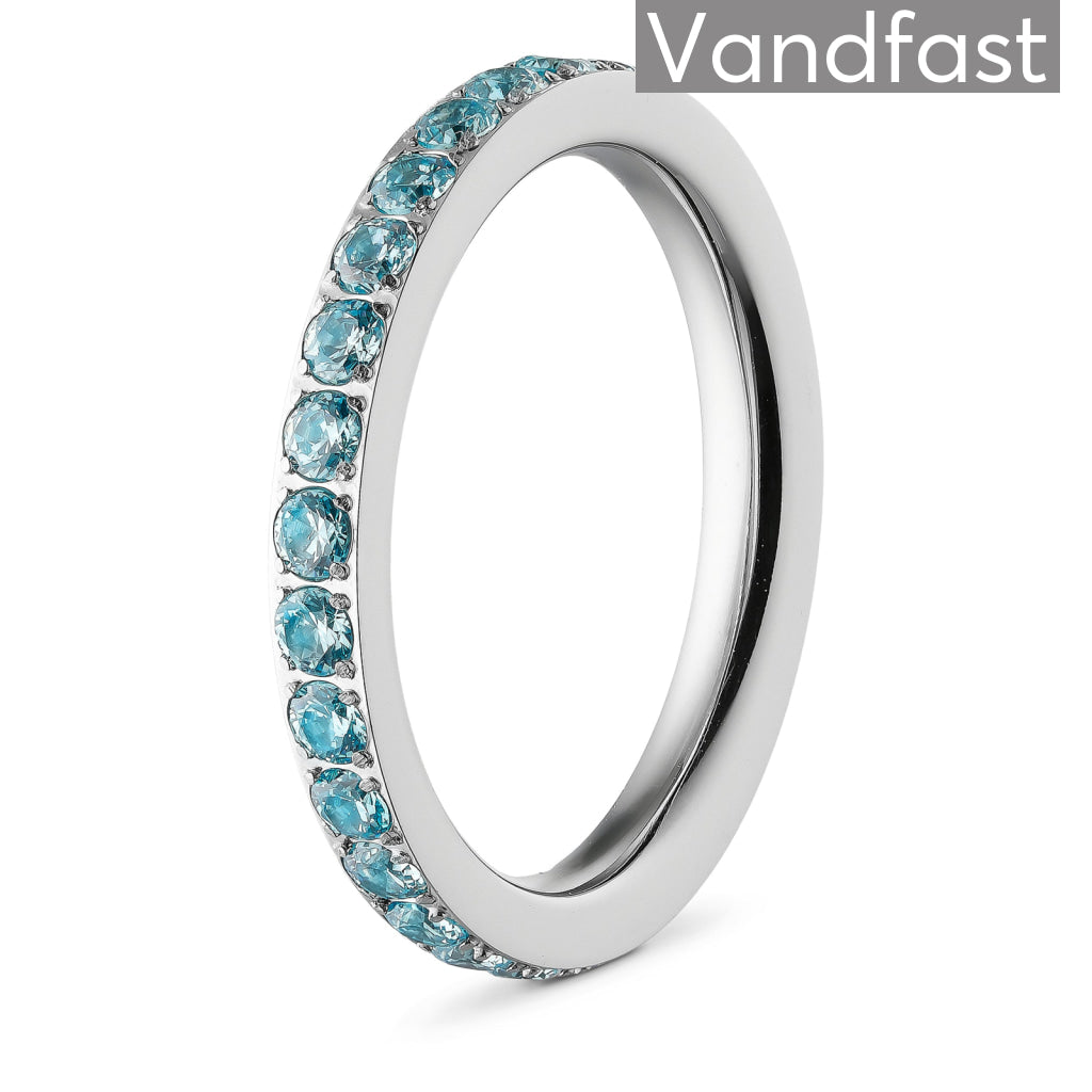 Annebrauner Alliance Aquamarine Ring - Eksklusiv Smykkeæske
