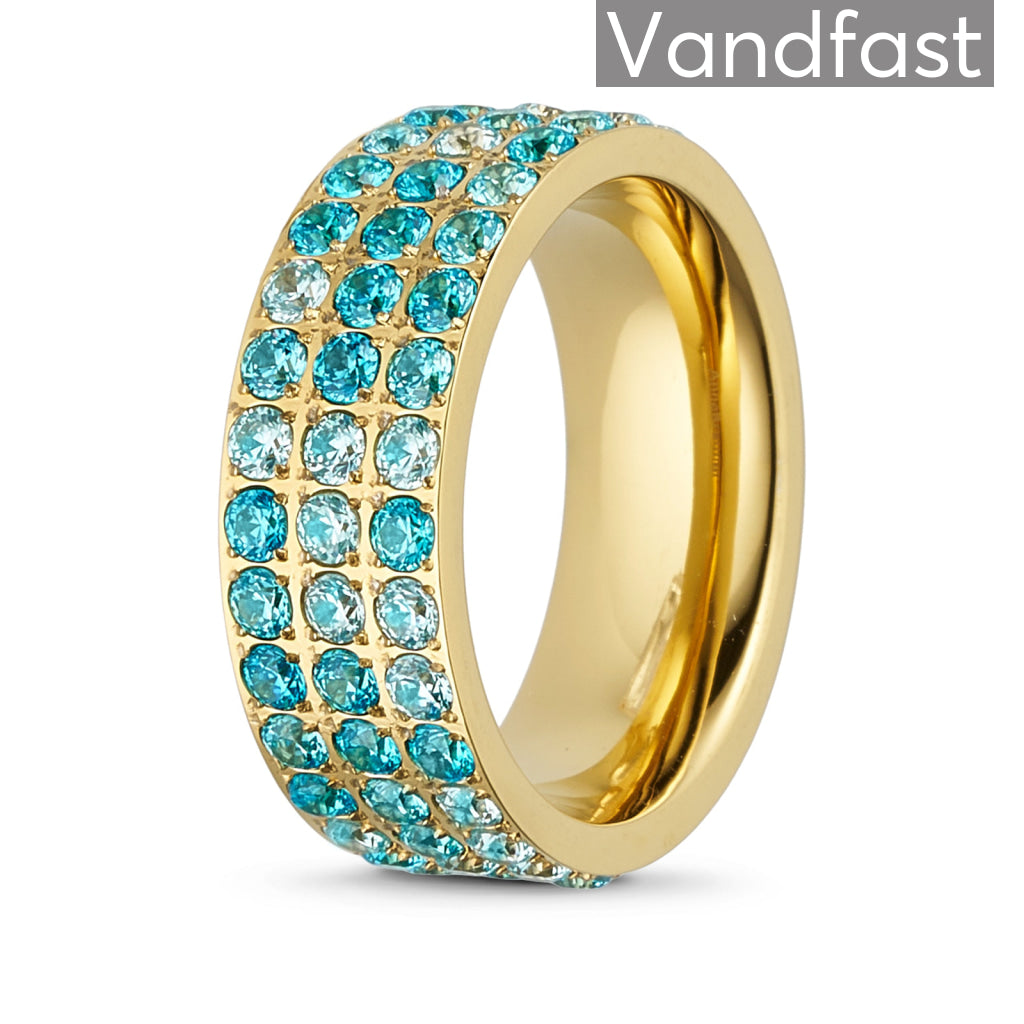 Annebrauner Alliance Ring i 18k Guldbelagt med CZ Zirkonia