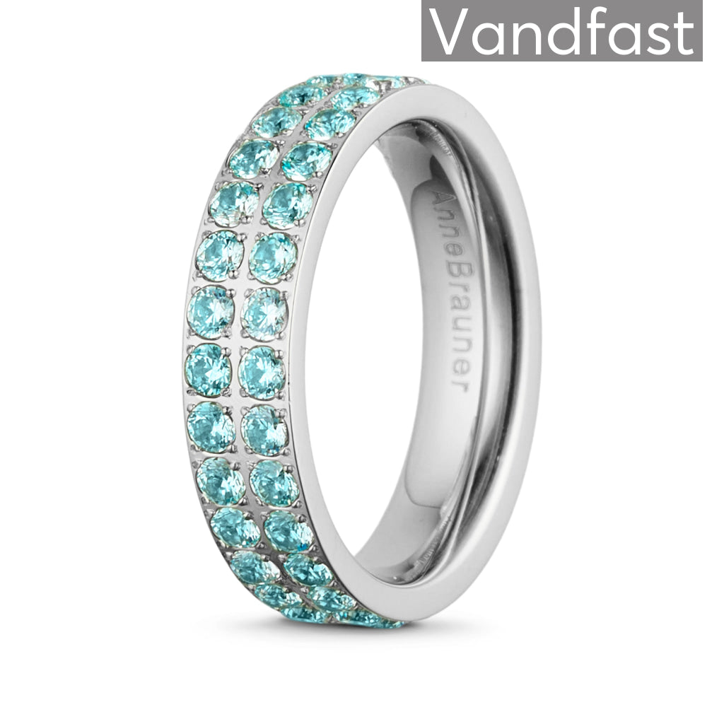 Annebrauner Alliance L-Aquamarine Ring - Eksklusiv Smykkeæske
