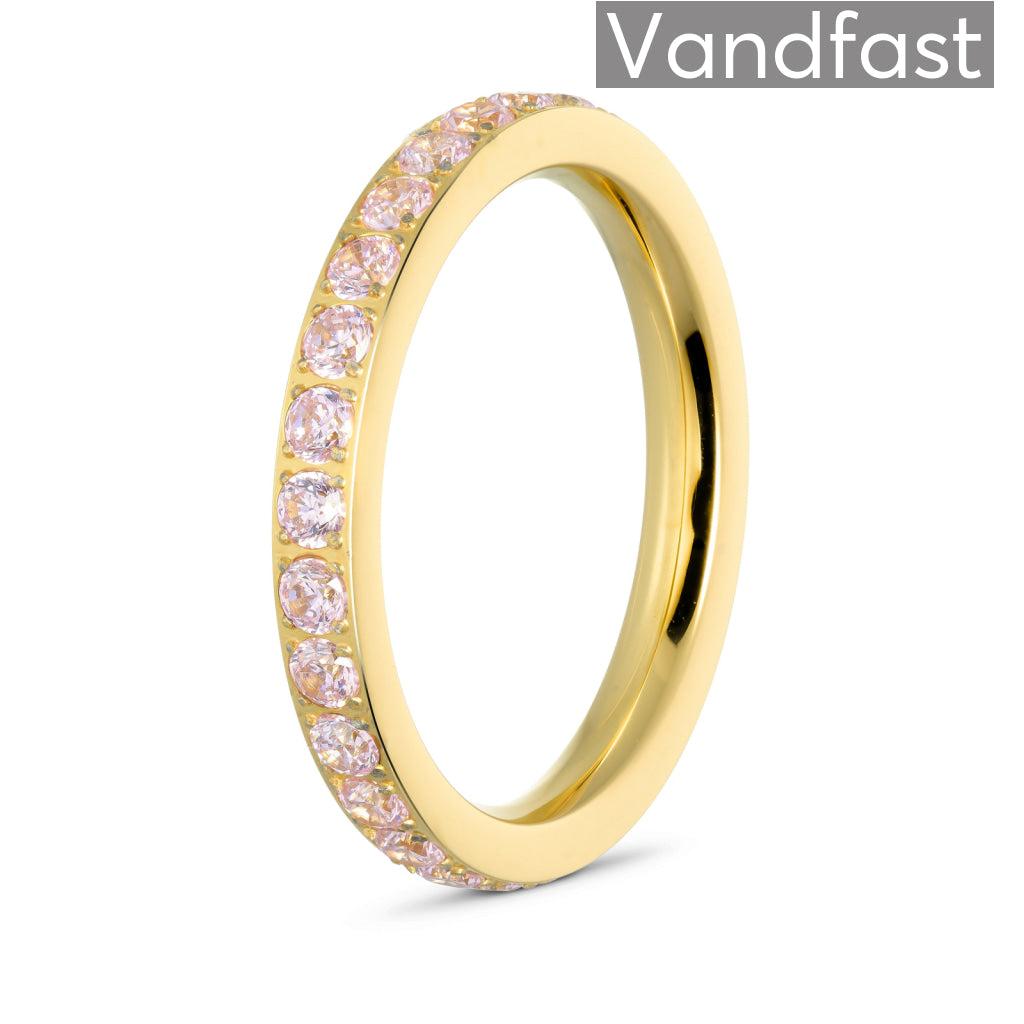 Annebrauner Alliance Pink Ring i 18k Guldbelægning