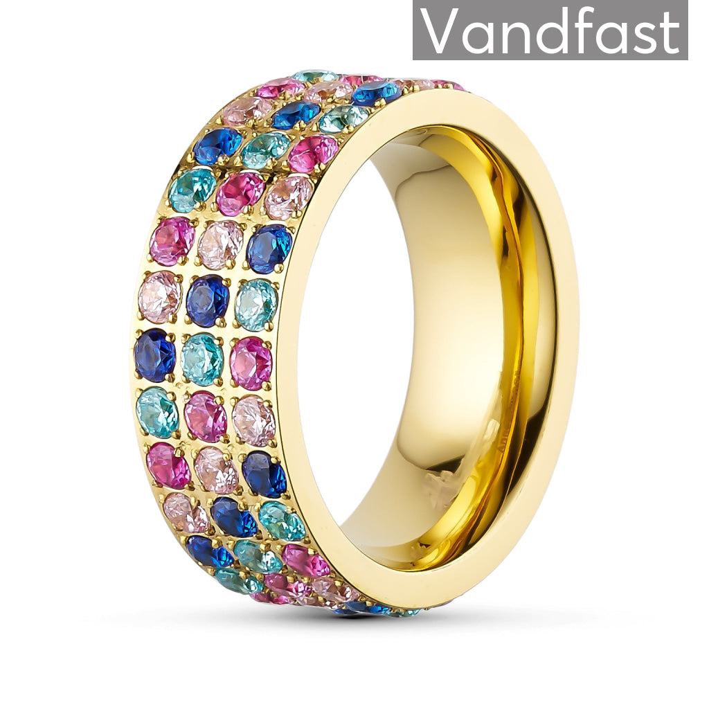 Annebrauner Alliance Ring i 18k Guldbelagt - Rose & Pink