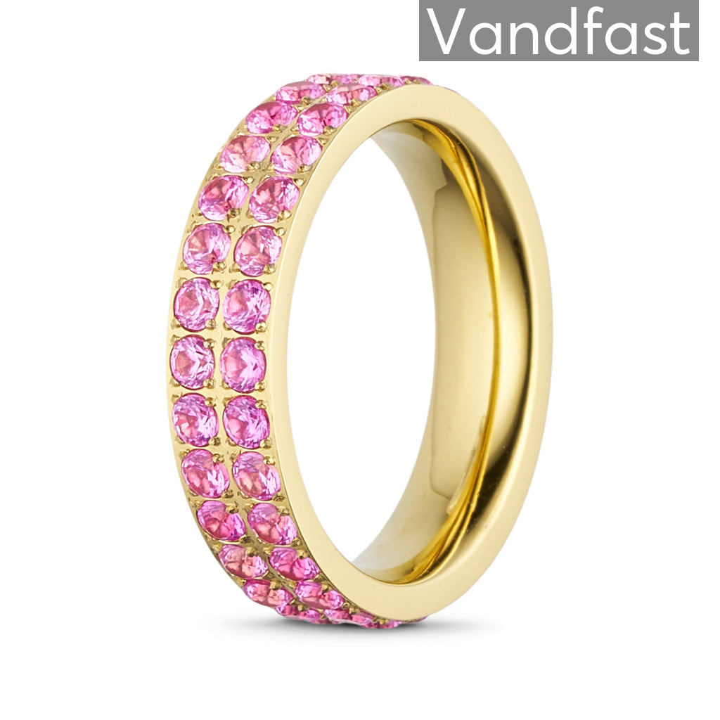 Annebrauner Alliance Rose Ring i 18k Guldbelægning