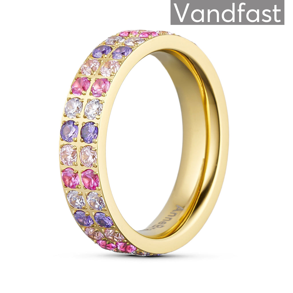 Annebrauner Alliance Ring i 18k Guld med CZ Zirkonia