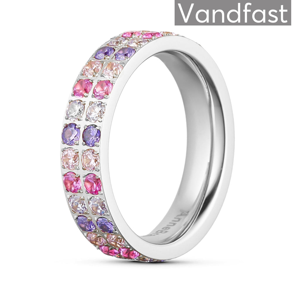 Annebrauner Alliance Ring i Roseviolet Mix - Eksklusiv Æske