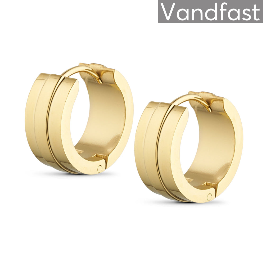 Annebrauner Chunky Hoop Øreringe 18k Guldbelagt - Eksklusiv Æske