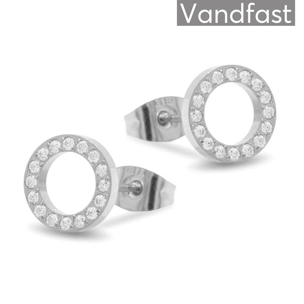 Annebrauner Circle Stones øreringe i eksklusiv æske