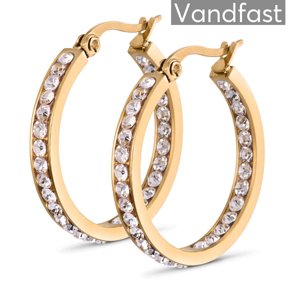 Annebrauner Creole Thin X-Small øreringe i 18k guld