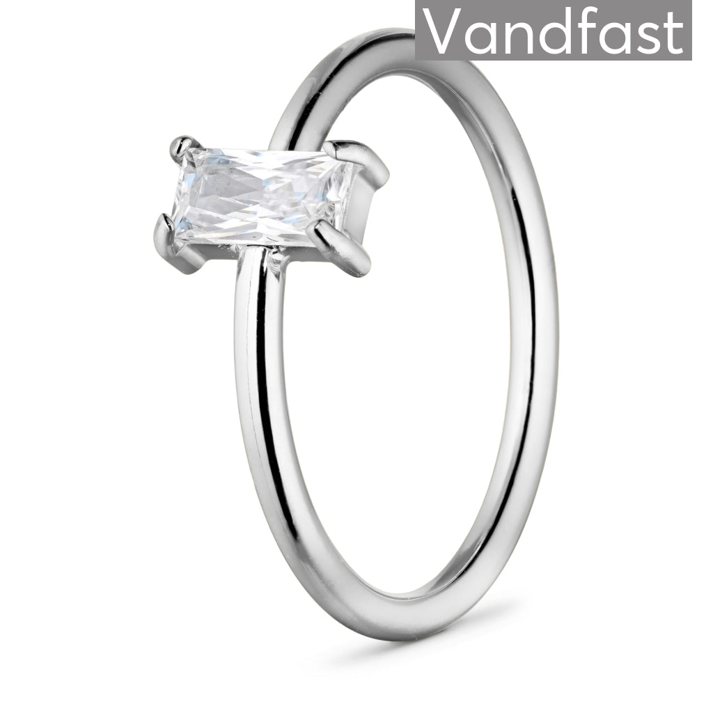 Annebrauner Deluxe Petite Ring med CZ Zirkonia - Eksklusiv Æske