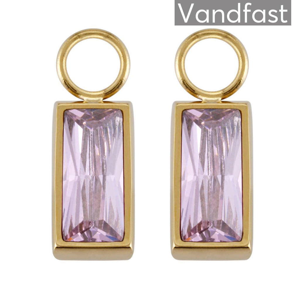 Annebrauner Empress Drops Pink - 18k Guldbelagt Vedhæng