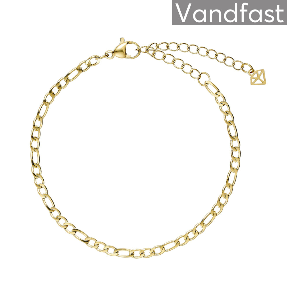 Annebrauner Figaro Armbånd 18k Guldbelagt - Elegant Smykke