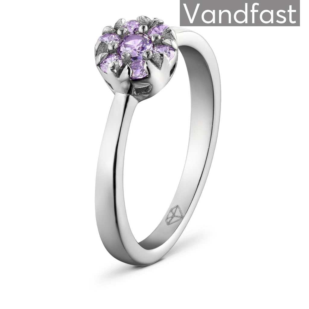 Annebrauner Blomst Violet Ring – Elegant Smykke Til Dig