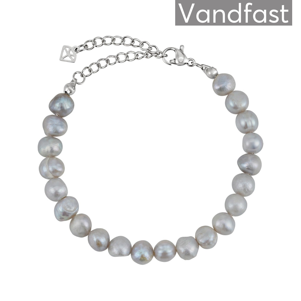 Annebrauner Ferskvandsperle Armbånd i Eksklusiv Æske