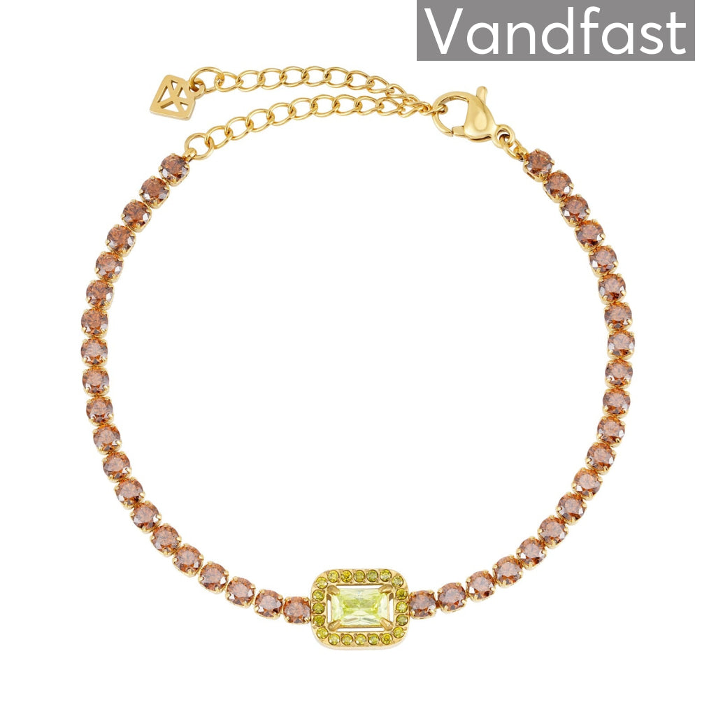 Annebrauner Glamour Mix Armbånd - 18k Guldbelagt Elegance
