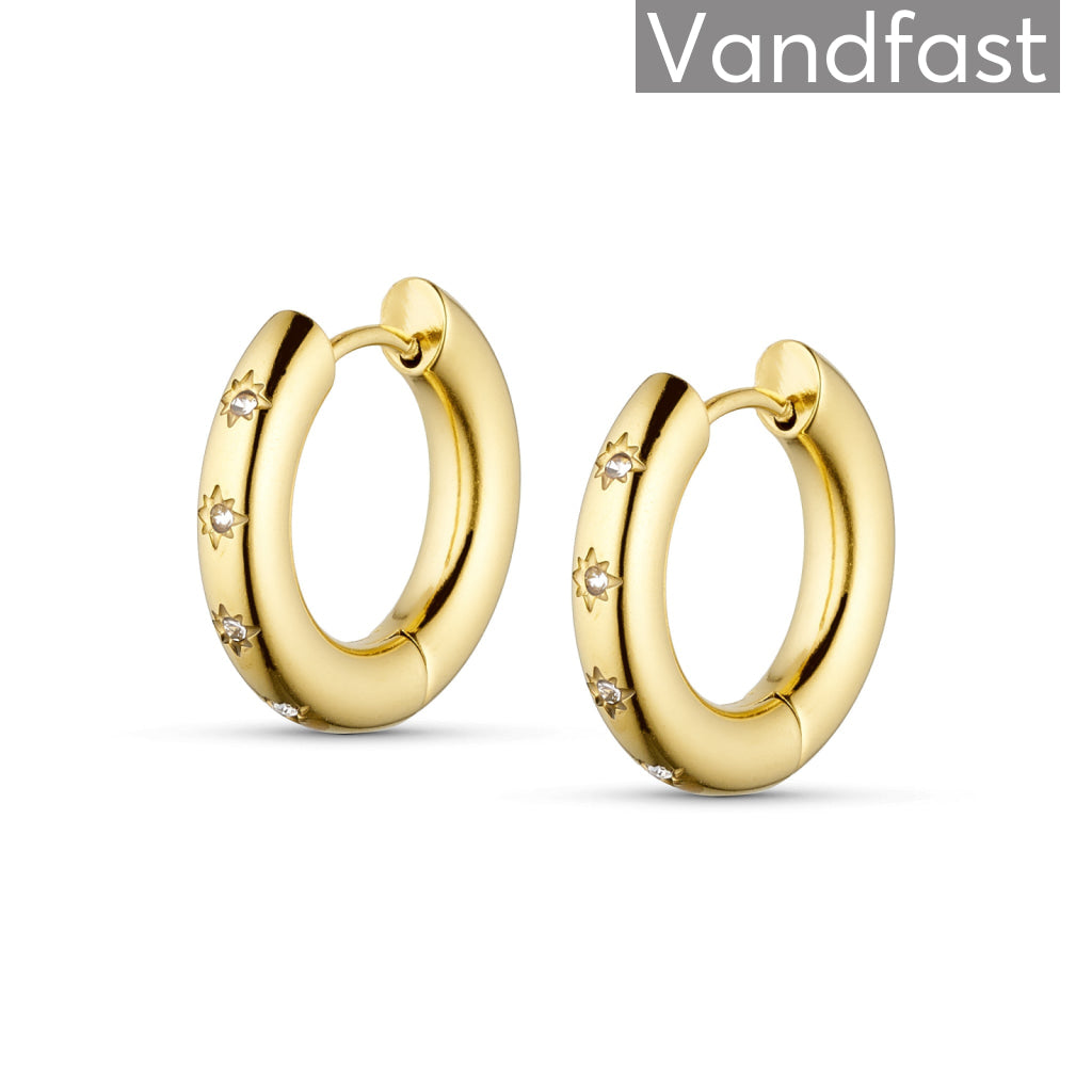 Annebrauner Golden Sun Creoler 20 Mm Øreringe - Eksklusiv!