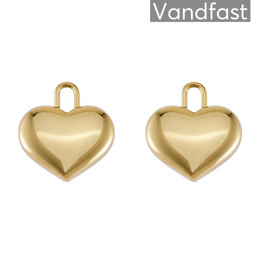 Annebrauner Hjertevedhæng i 18k Guldbelægning