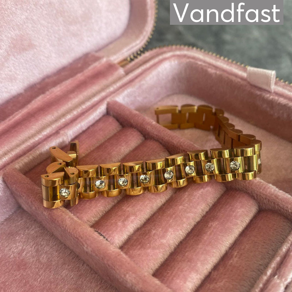 Kleopatra Zirconia Armbånd - 18k Guldbelagt Elegance