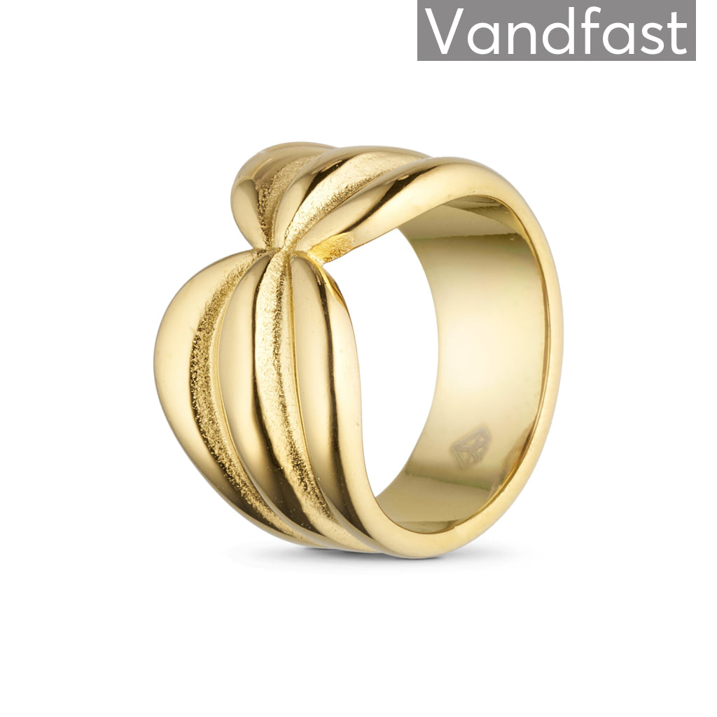 Annebrauner Opera Ring 18k Guldbelagt - Eksklusiv Smykkeæske