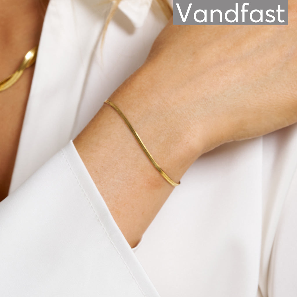 Annebrauner Slange Armbånd 18K Forgyldt – Eksklusivt Design