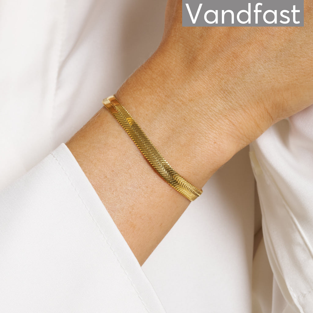 Annebrauner Slange Armbånd 18K Forgyldt - Eksklusivt Design