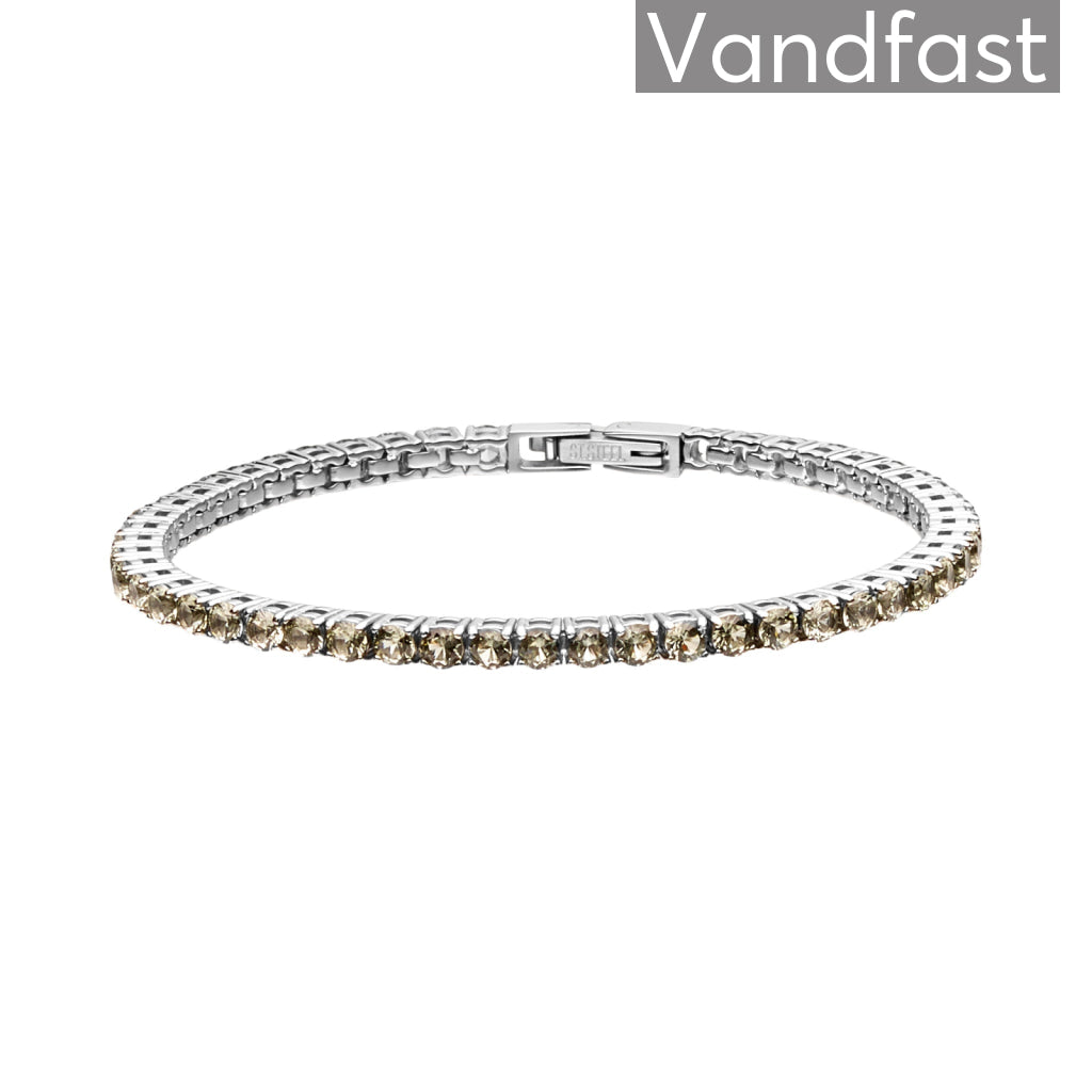 Annebrauner Tennis Armbånd med Tourmaline - 16 Cm