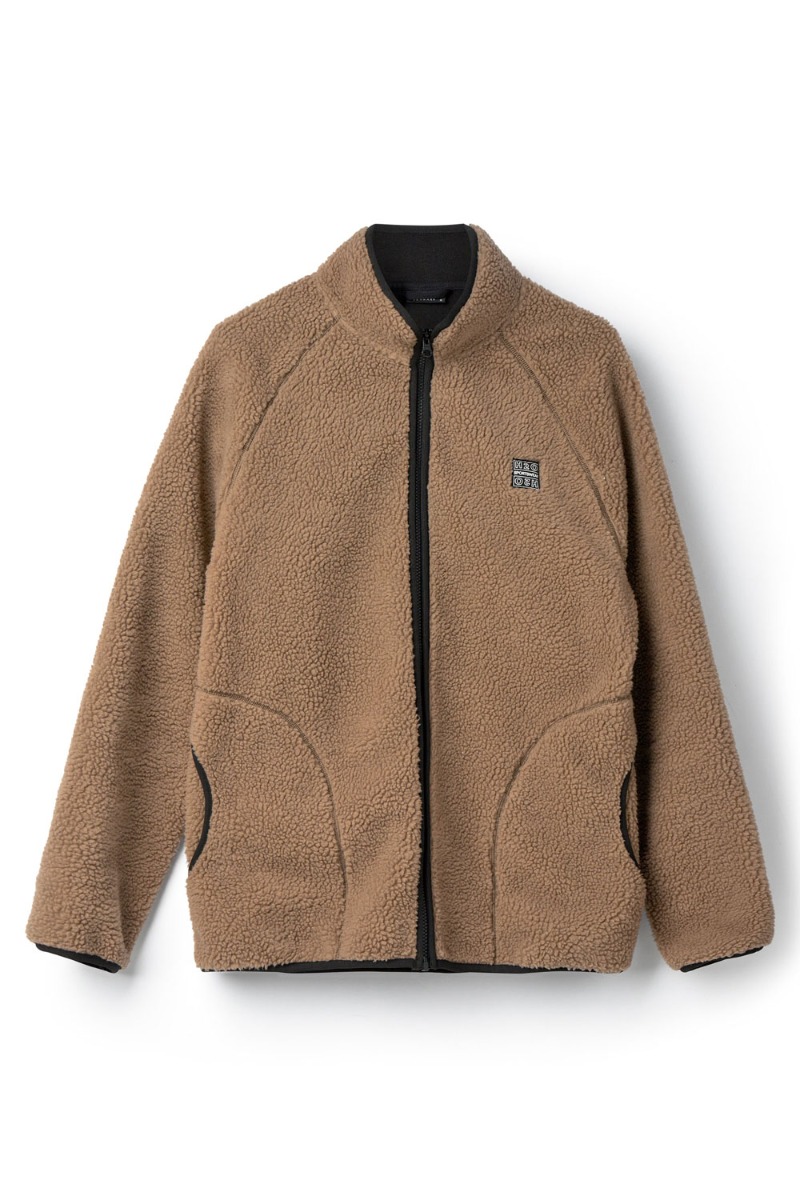 H2O Langli Pile Jakke - Unisex Fleece i Oak Jewel Box