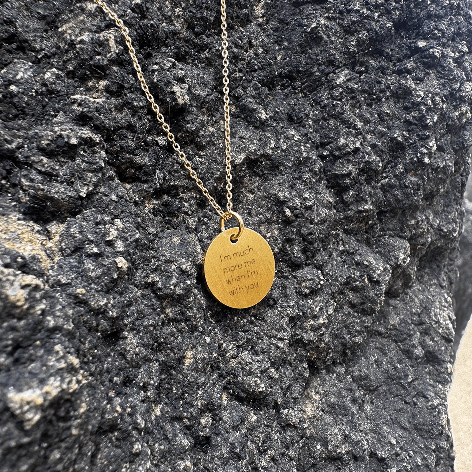 "Im Much More Me When I'm With You Halskæde - Kærlighedssymbol"