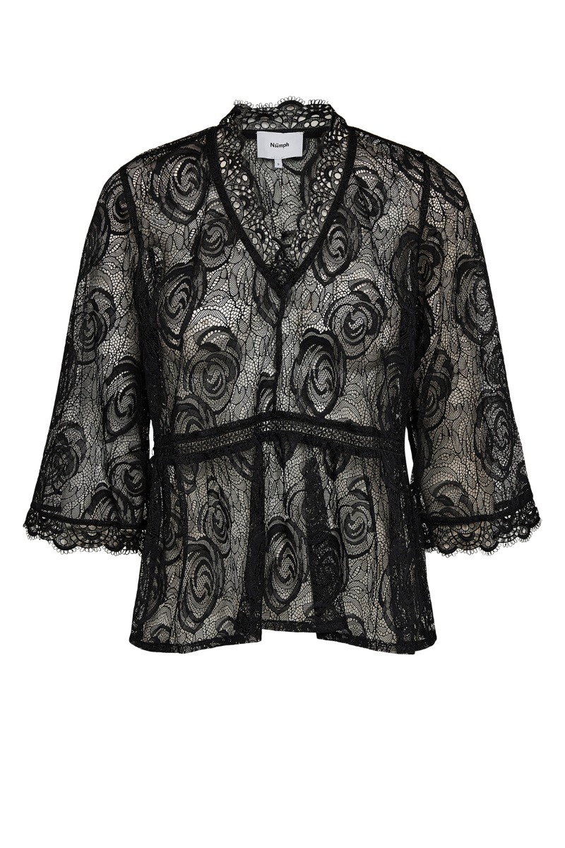 N?mph - Bluse - Ibis Blouse - Caviar