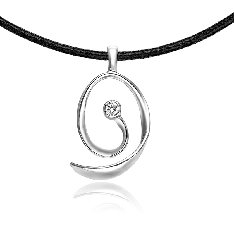 Vedhæng I Sølv Med Zirkonia