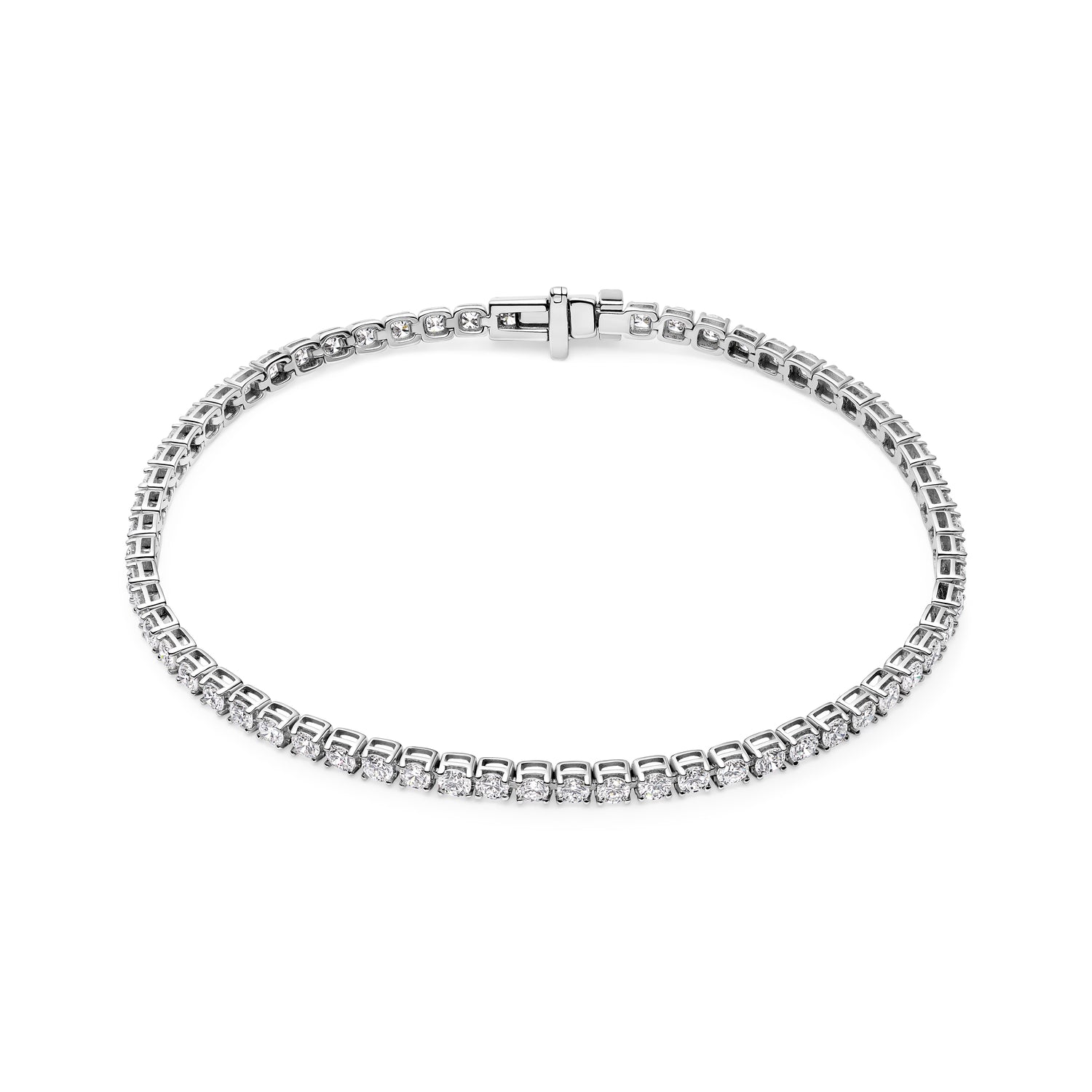 Diamante Tennis Armbånd - 14 Kt Hvidguld med 27 Ct Diamanter
