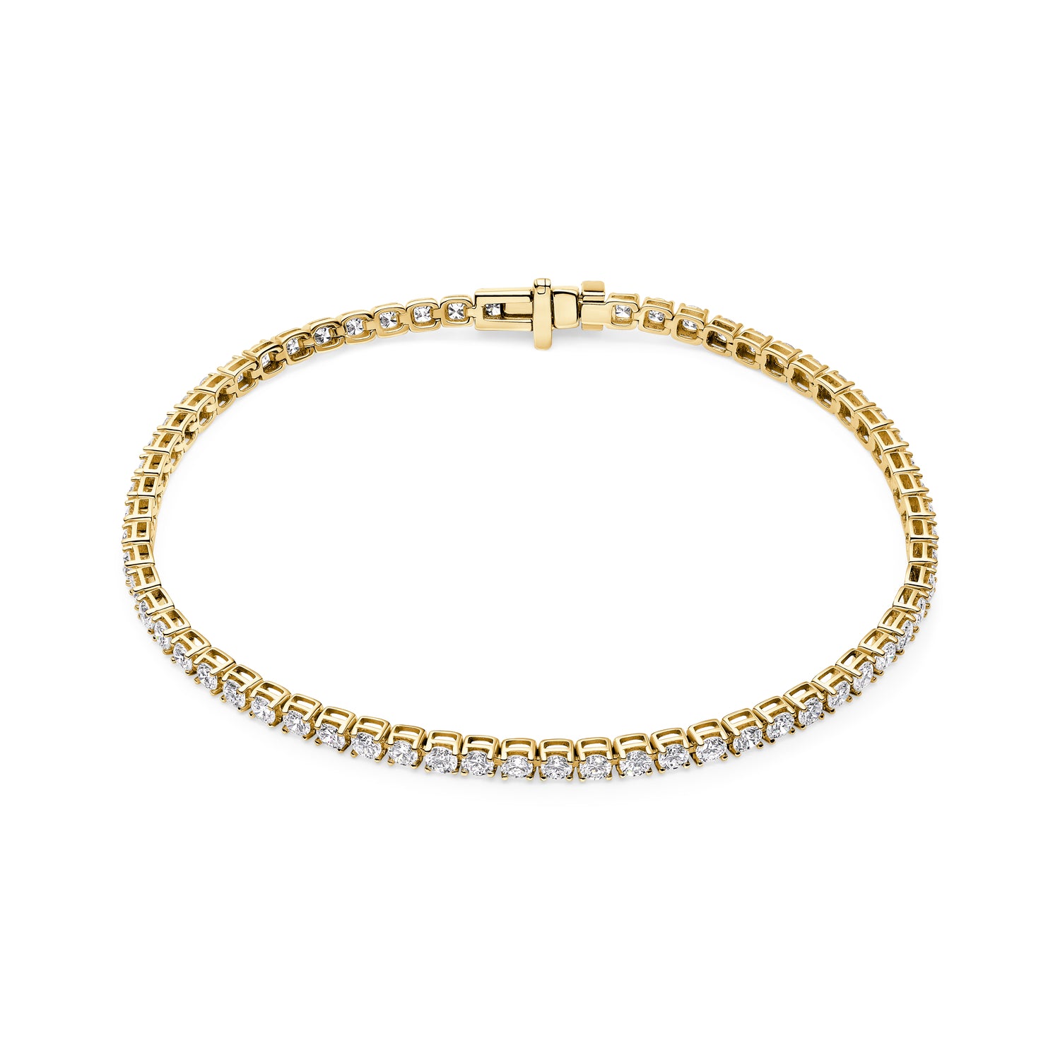 Diamante Tennis Armbånd - 14 Kt Hvidguld med Lab-Grown Diamanter