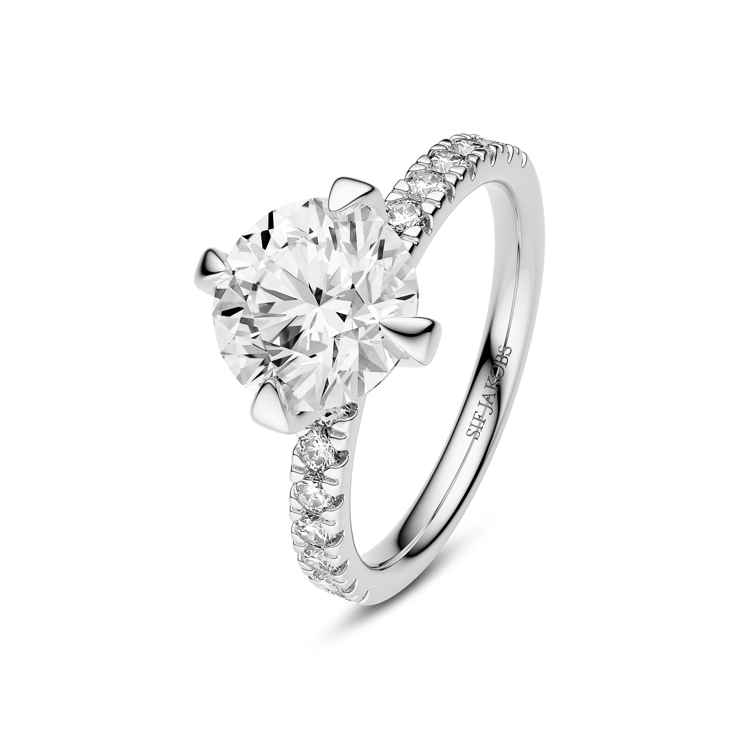 Ring Venice Solitaire Altro – 14 Kt Guld med Lab-diamanter