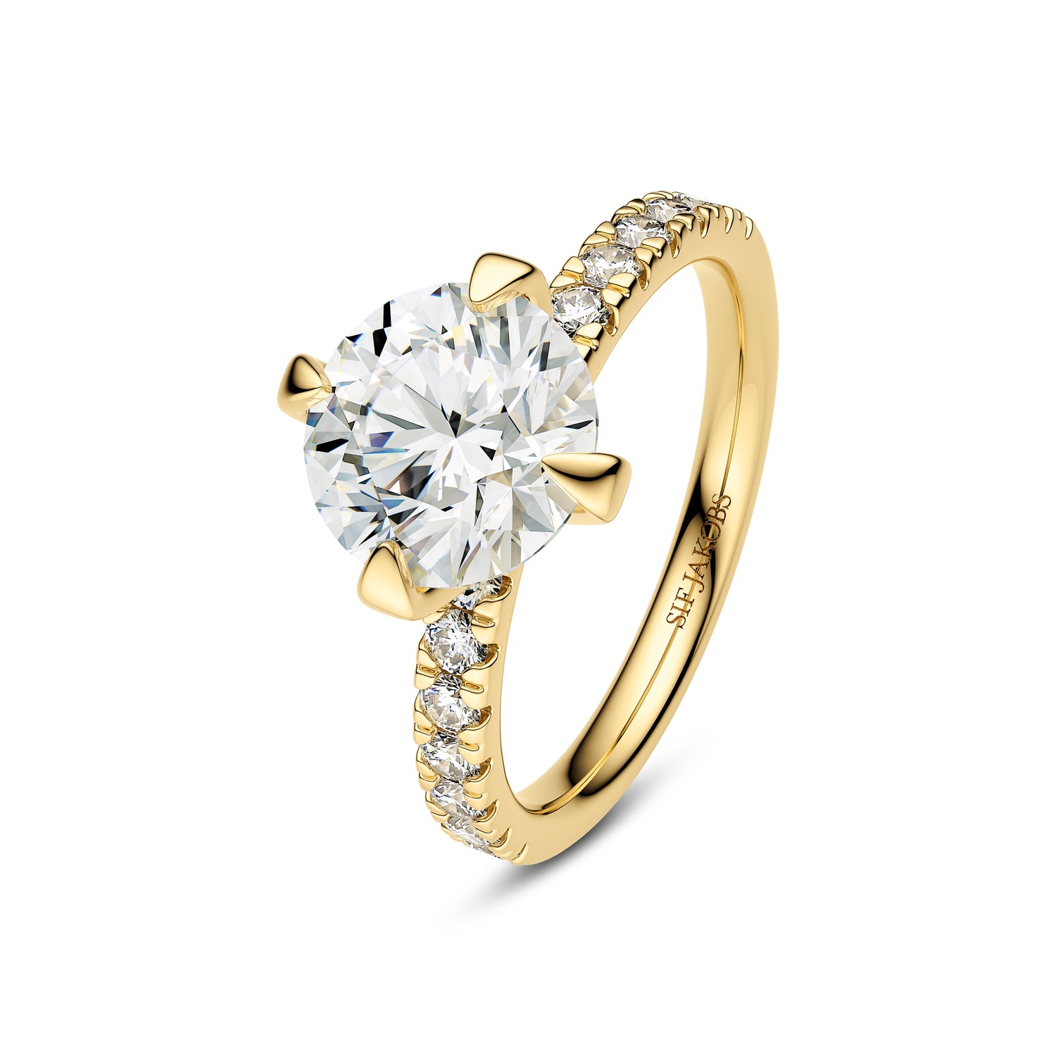 Ring Venice Solitaire Altro – 14 Kt Guld med Diamanter