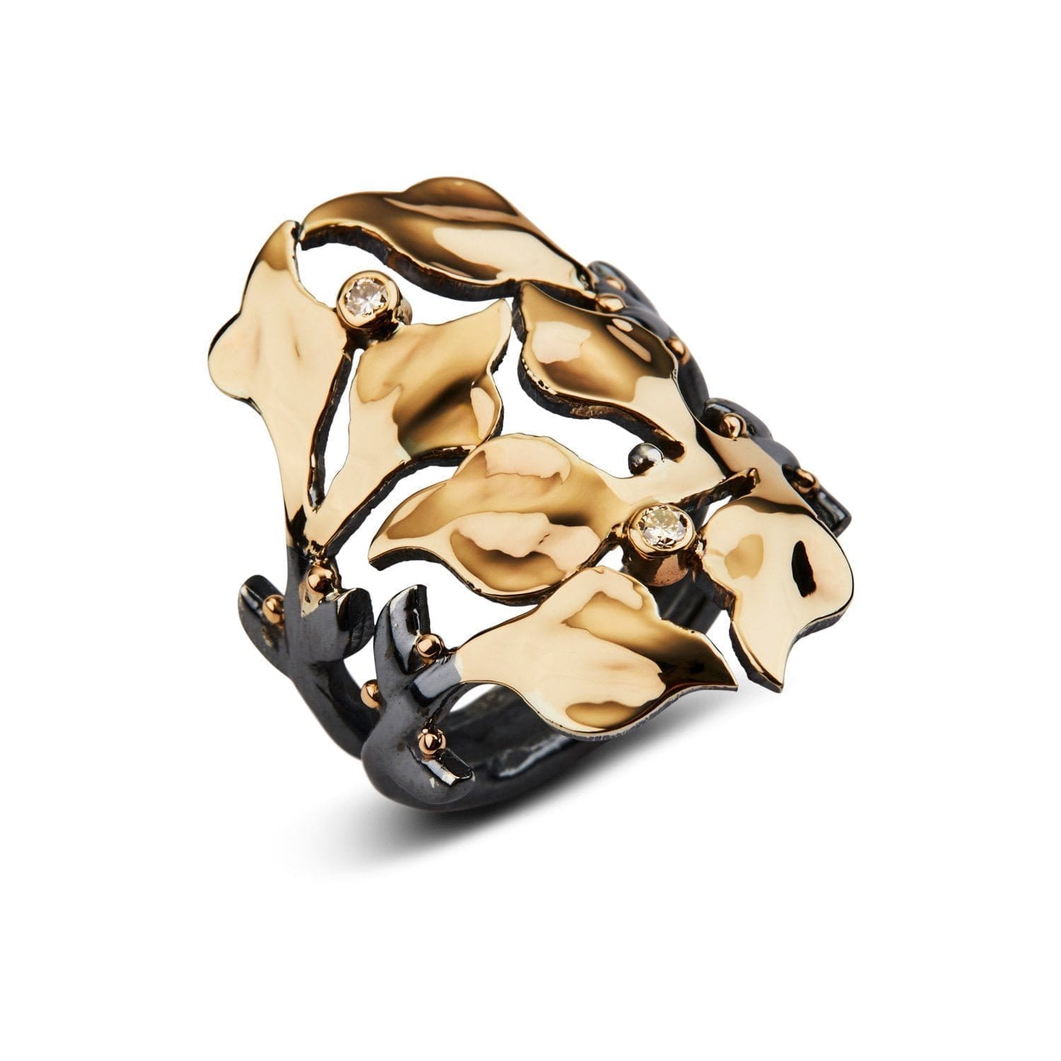 Ring Windsor Gold - Håndlavet i 925 Sterling Sølv