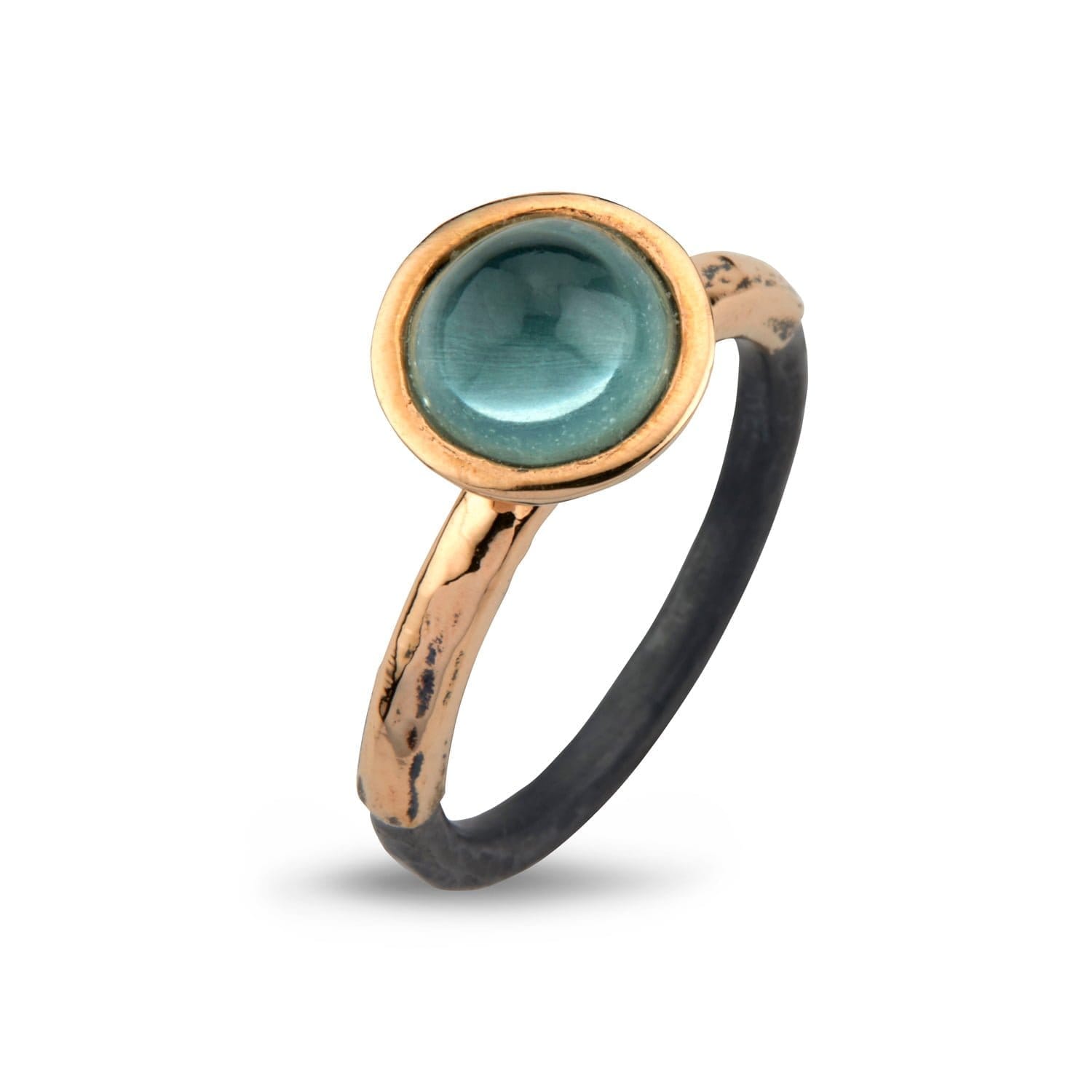 Ring Victoria Rose Aquamarine Cab - Eksklusiv Smykkeoplevelse