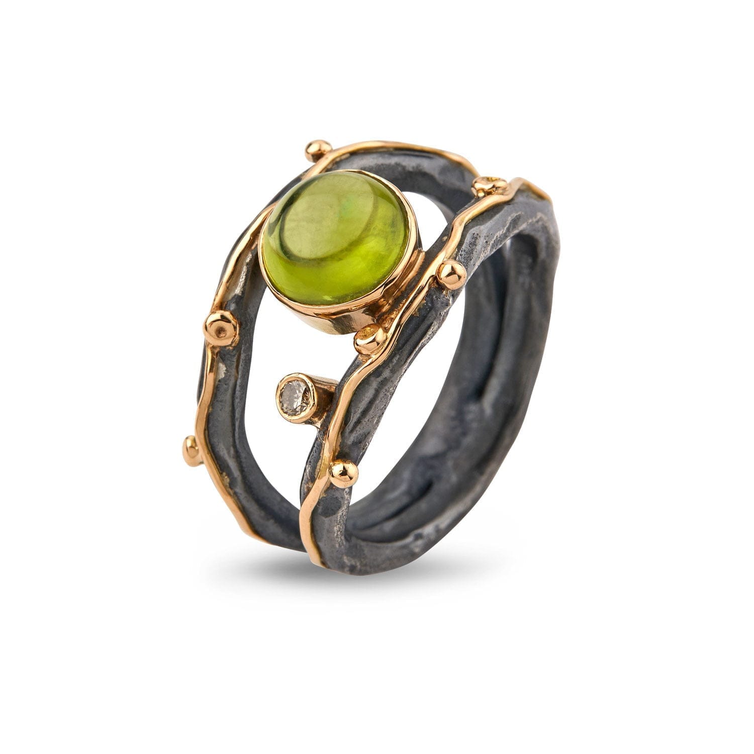Ringen Zeus Dubeca Peridot – Ikonisk design i sølv