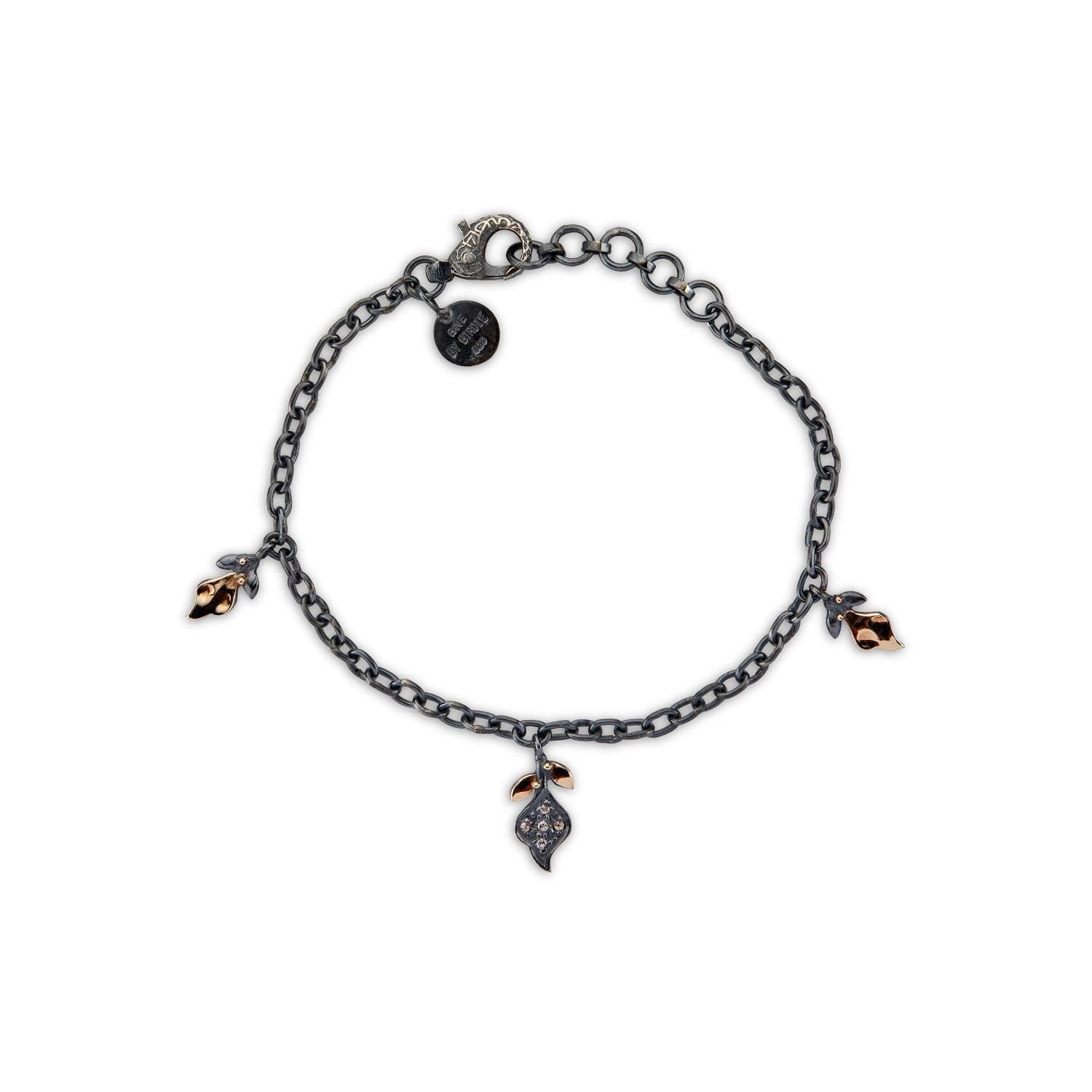 Sommerset Mix Armbånd med Diamanter og Guldblad