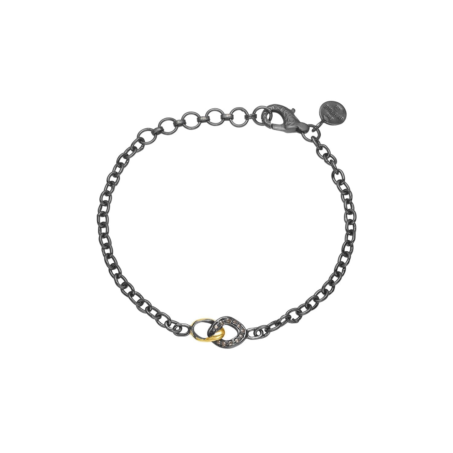 Elegant Chain Onassis Duo Armbånd med diamanter