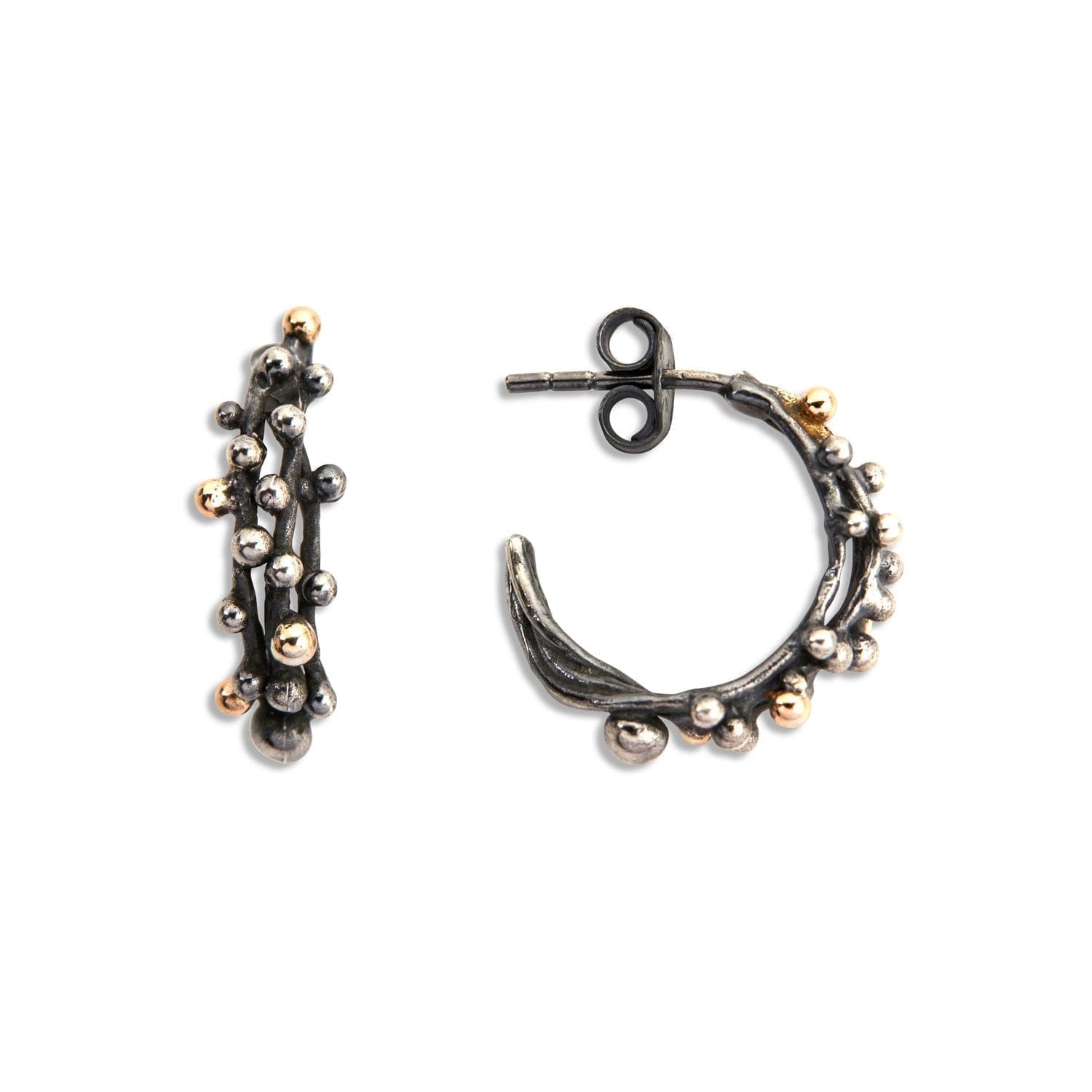 Urban Harlem Buds-3 Creol Øreringe i Sølv og Guld