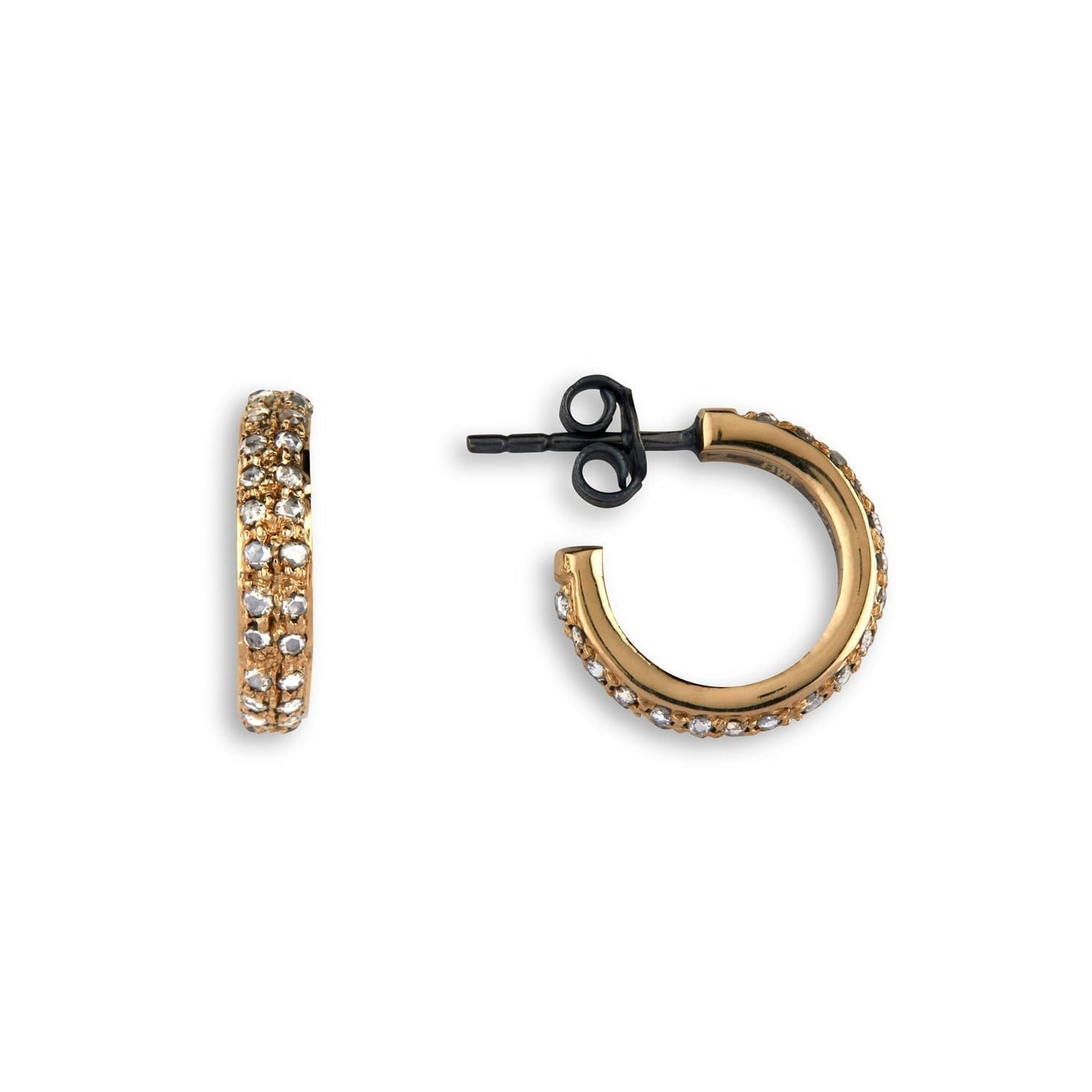 Victoria Pavé Creoler S fra Bybirdie.dk - Eksklusivt Smykke