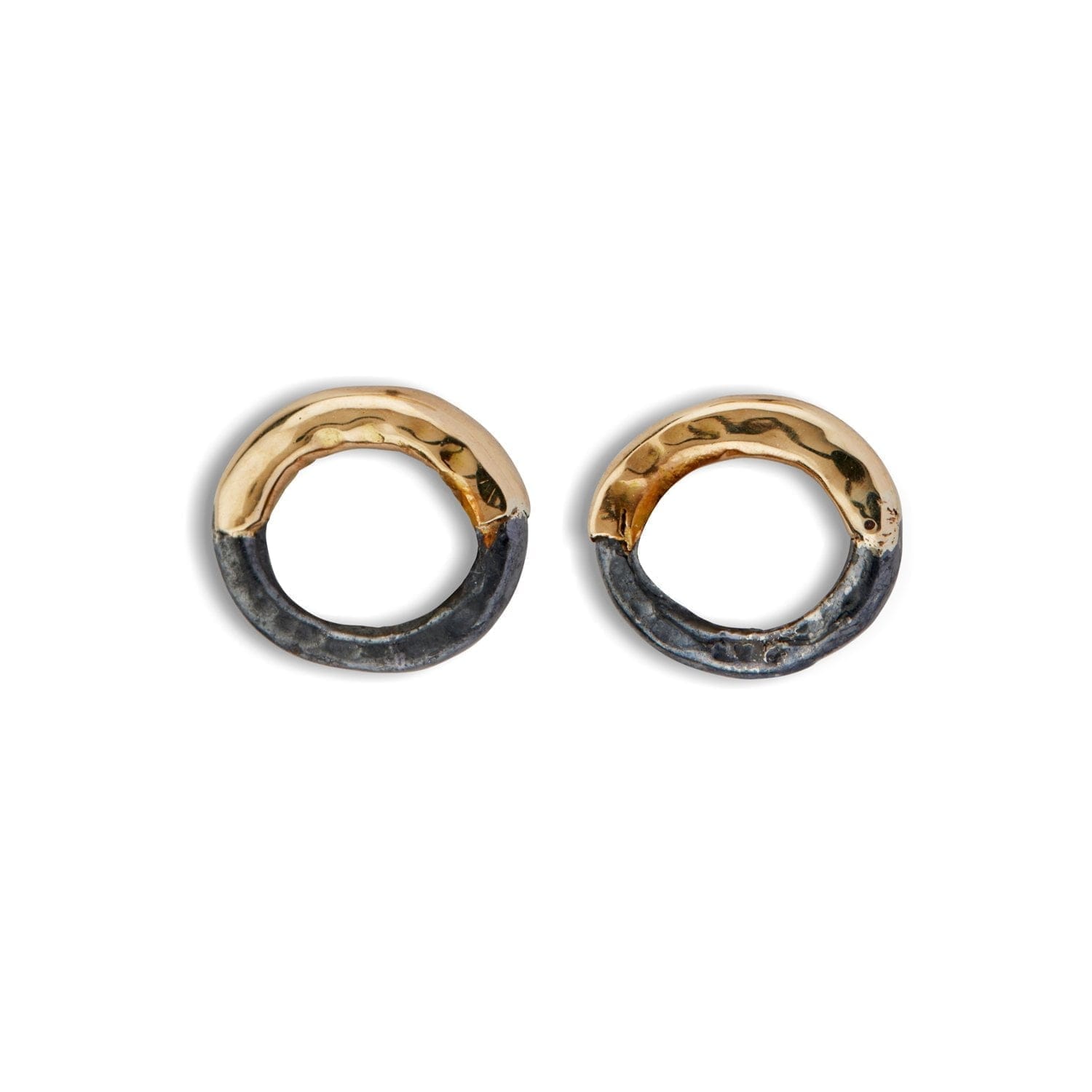 Victoria Plain Ørestikkere i 925 Sterling Sølv og Guld