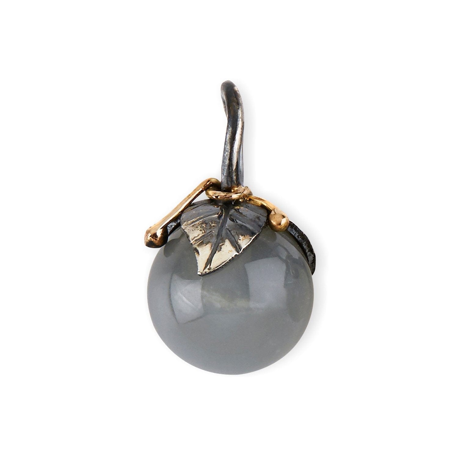 Urban Leaf Drop Grey Moonstone Vedhæng L