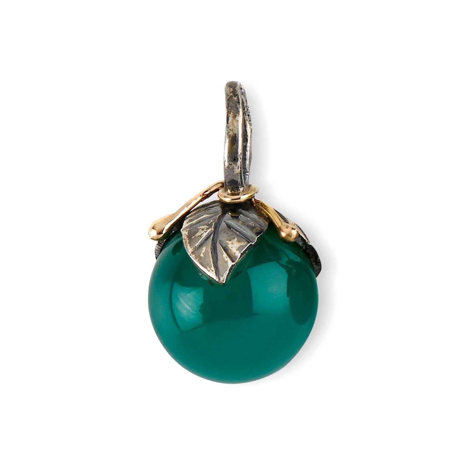 Urban Leaf Drop Green Onyx Vedhæng L