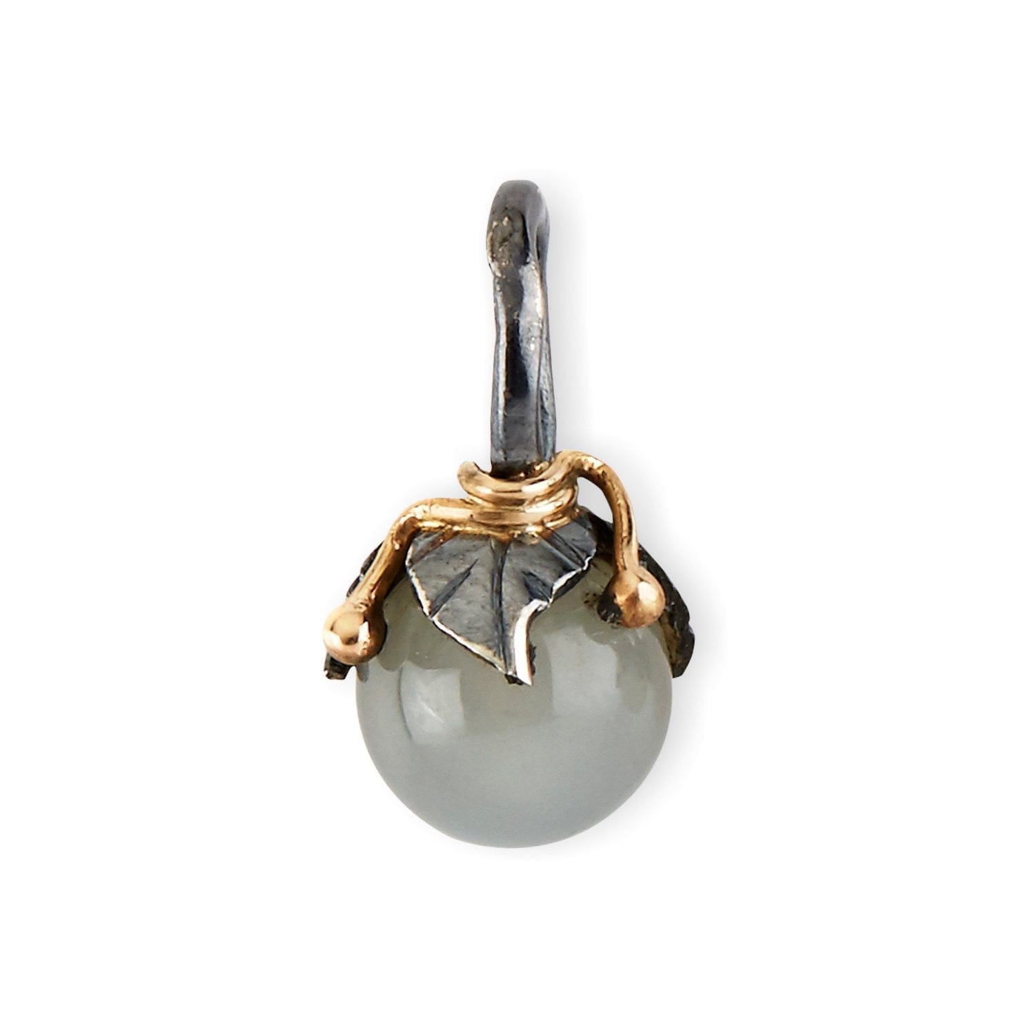 Urban Leaf Drop Grey Moonstone Vedhæng S
